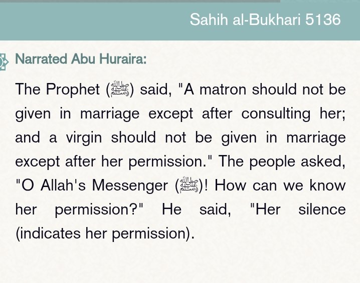 mido_omda_'s tweet photo. @lilyjayofficial Quran and the Sunnah granted women the right to choose their husbands. 
A woman cannot be forced into a marriage against her will, and her consent must be explicit and voluntary https://t.co/9xkyY6FyoW