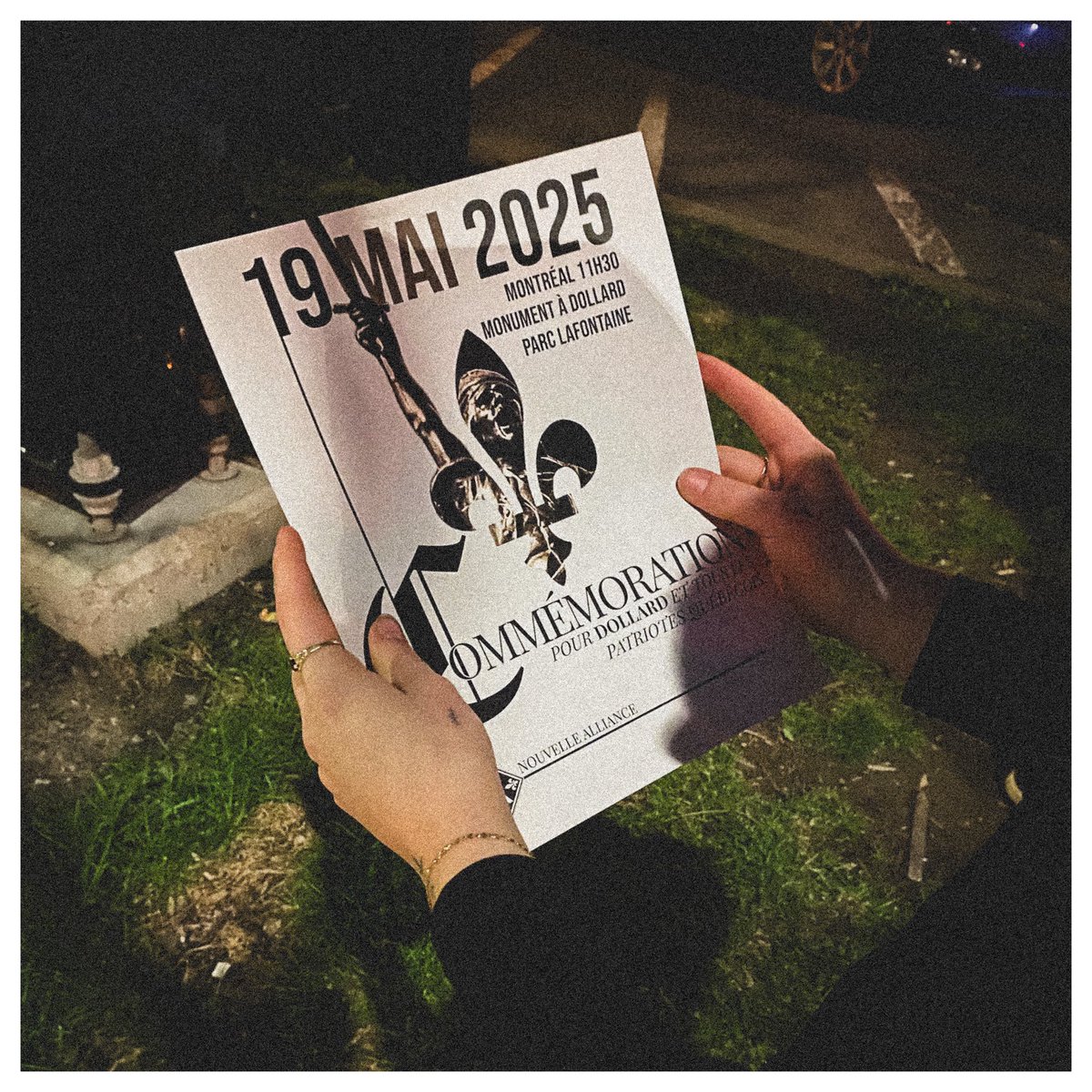 NvlleAlliance's tweet image. 🔥 Nos militants sont en action pour la Journée nationale des Patriotes et la Fête de Dollard.
📍TOUS au monument à Dollard au parc Lafontaine, à Montréal, ce lundi 19 mai à 11h30.