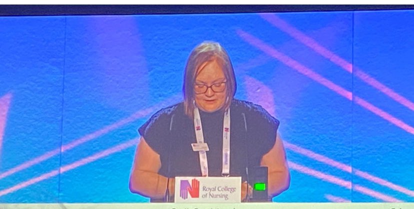I was nervous standing up in congress, but remembered it was my what I live and breathe everyday ‘district and community nursing’