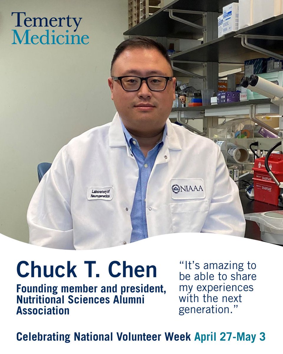 #TemertyMedicine is proud to kick off #NationalVolunteerWeek by spotlighting Chuck Chen (PhD ’99) — research associate &amp; president of the DNSAA! Through mentorship &amp; alumni engagement, Chuck is #MakingWaves in our community 🌊
Meet more volunteers: lnkd.in/ghdV47WC