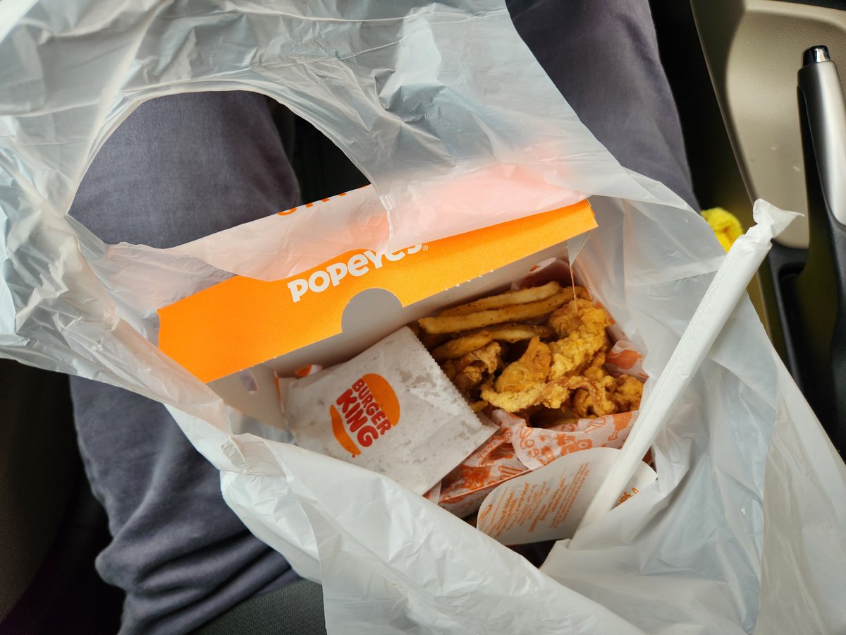 Hey <a href="/Popeyes/">Popeyes</a> , what's up with this fry bag? 

<a href="/BurgerKing/">Burger King</a>