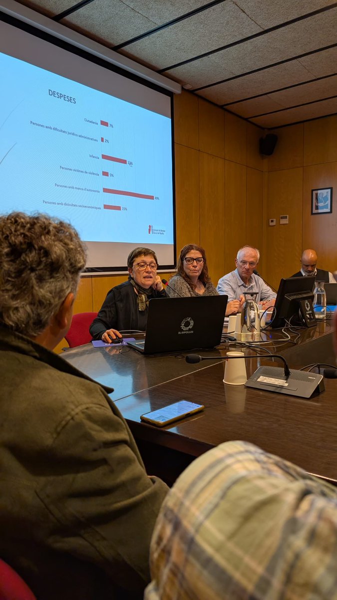La directora del @CBSRipolles, Elisabeth Ortega, presenta la liquidació del pressupost de l'exercici 2024.