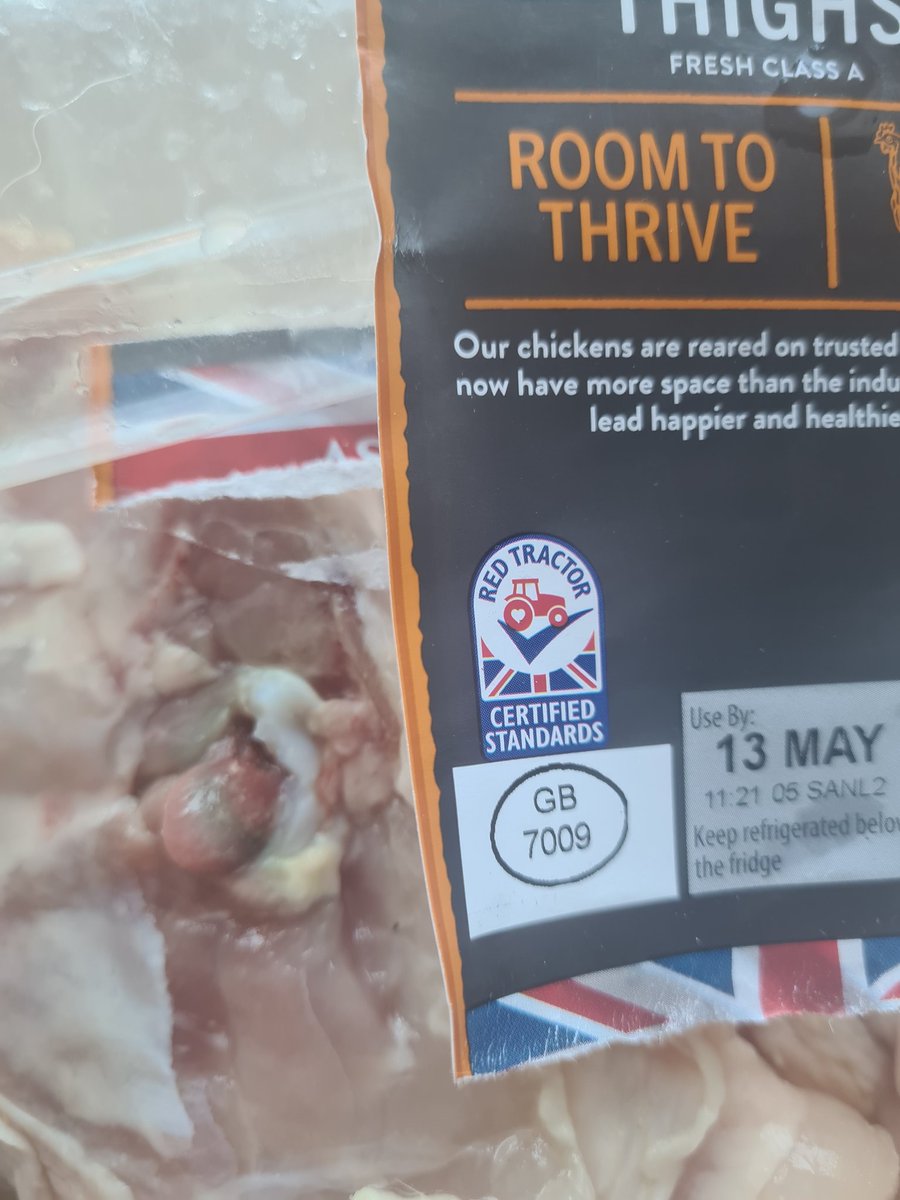 Thanks <a href="/AldiUK/">Aldi Stores UK</a> for the green and rotting chicken 🤢 sell by date is today. Refund please!
