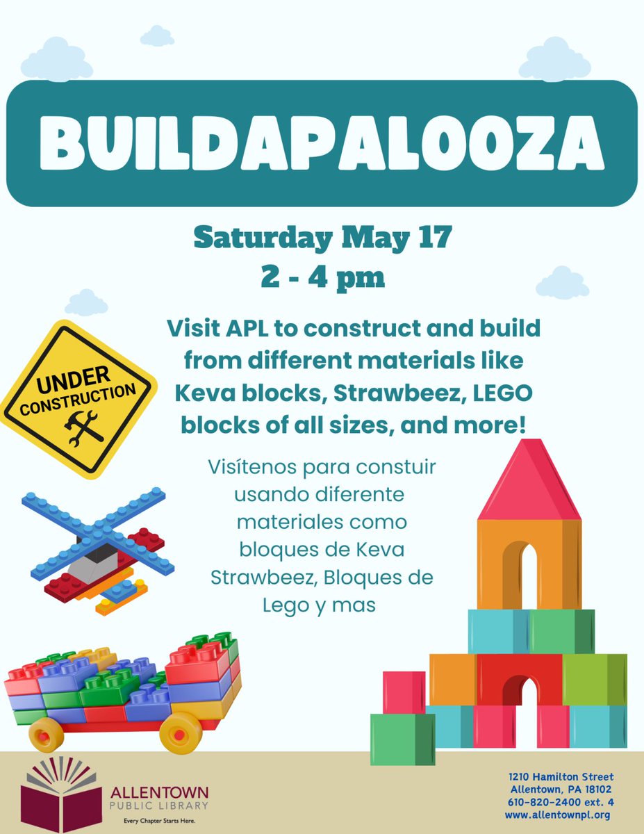 AllentownPubLib's tweet photo. #allentownpubliclibrary #palibraries #allentown #lehighvalley https://t.co/0LfzED9NYV