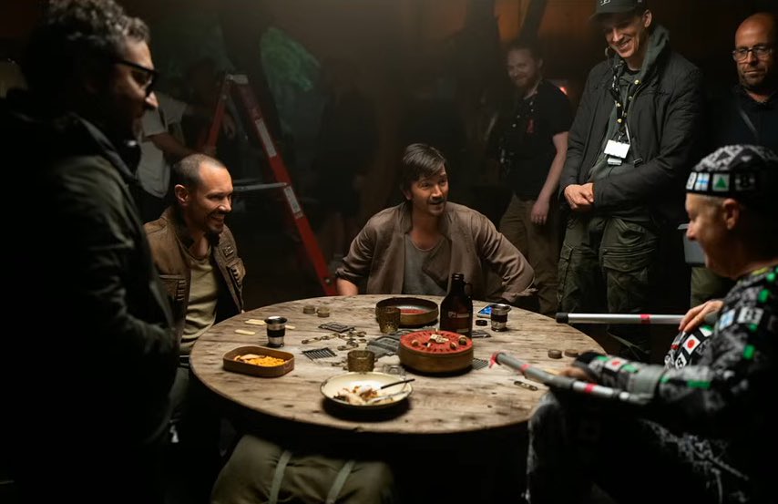 sw_holocron's tweet photo. Diego Luna describes what it was like to work a Mexican 🇲🇽 director and cinematographer on the last group of ANDOR episodes

“The director and the DOP are Mexican. This is something I just realized a few days ago. I was speaking my language with people I’ve known for 25 years, making jokes in the way I joke at home, but I was on the ‘Star Wars’ set. That feeling of like, shit, this became home. I’m so at home that I’m here with my homies fucking making jokes in Spanish, and the AD, who is Scottish, is trying to catch up. In ‘Rogue One,’ I was the one catching up, and here it was the other way around. It felt very special.”

(Source: https://t.co/UNL6pt3E0L)