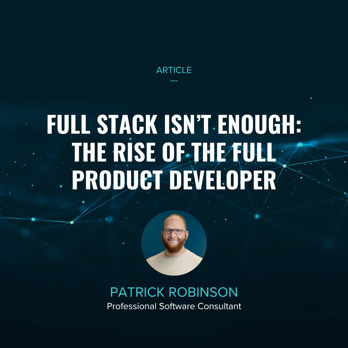 In a recent blog, Professional Software Consultant Patrick Robinson makes the case for the Full Product Developer, someone who blends product thinking, business context, and technical skill to drive meaningful outcomes.

Read the article here: 
hubs.li/Q03mjr3z0
