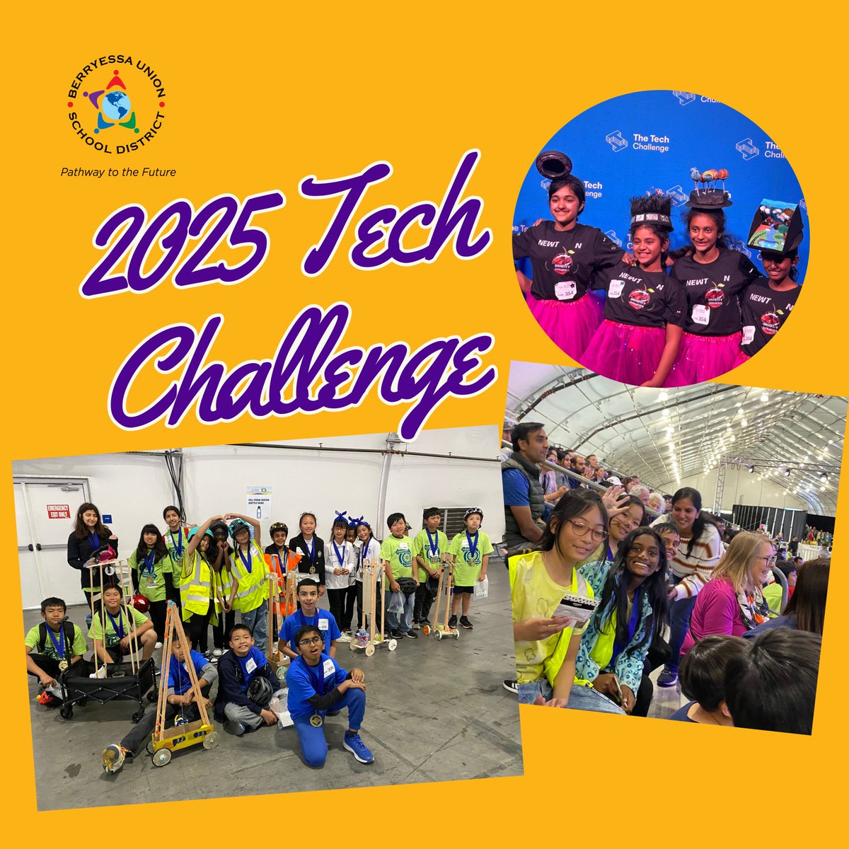 BerryessaUSD's tweet image. 🚀 We’re so proud of our Northwood and Laneview young tech enthusiasts as they rose to the challenge and represented our district with creativity and innovation in this year’s Tech Challenge! 💡⚙️

 #TechChallenge2025 #BUSD #PathwaytotheFuture