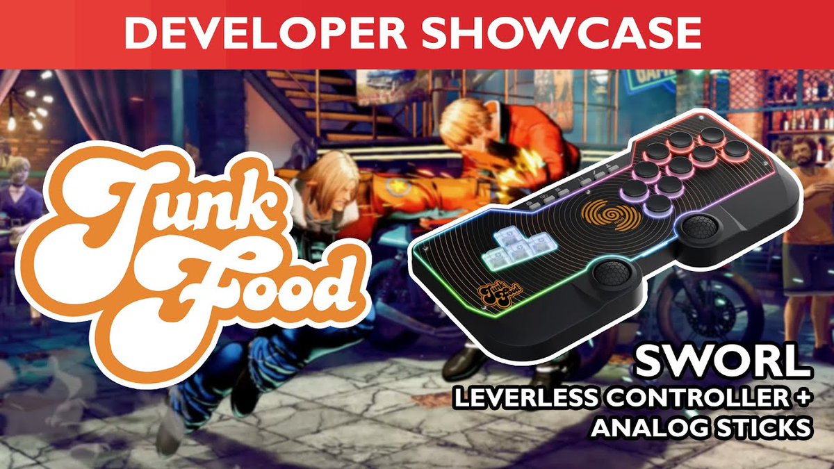 TooStupidGamerz's tweet photo. We're getting a head start on our PAX East content!
Come watch as we speak with @junkfoodarcades about their new leverless controller, the SWORL
(Linked in our bio)
#arcade #arcadegames #arcadecontroller #leverlesscontroller #videogameaccessories https://t.co/rfHdxaRcPH