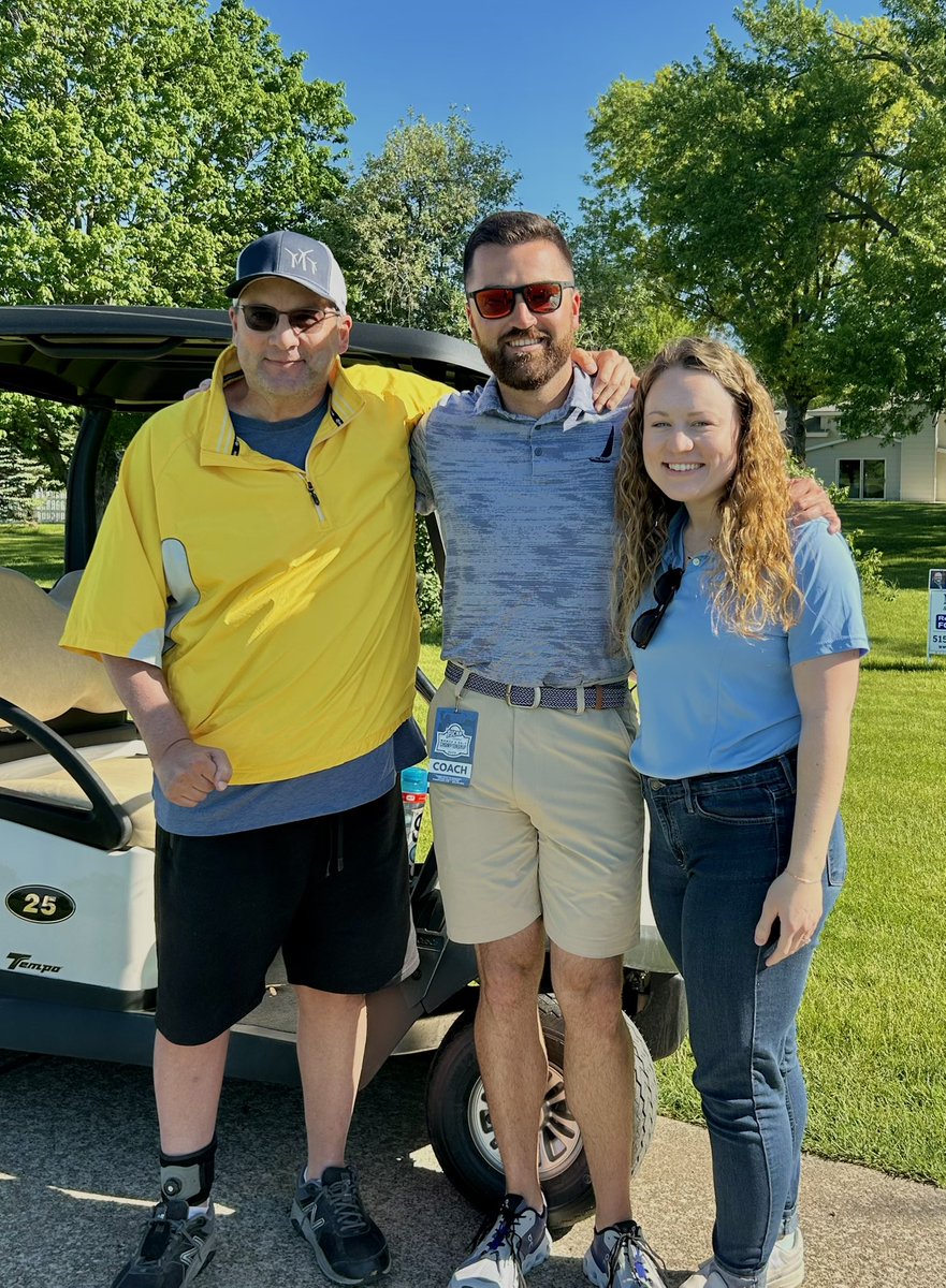 IowaLakes_Golf's tweet photo. Special shoutout to Laker Alumni, Allison (Freeman) Ward and her dad, Kort Freeman. Drove down to support us! Kort has been my mentor and coach since I could walk! Lots of love for these two! 

We appreciate the support! https://t.co/C1KX3oeNE4