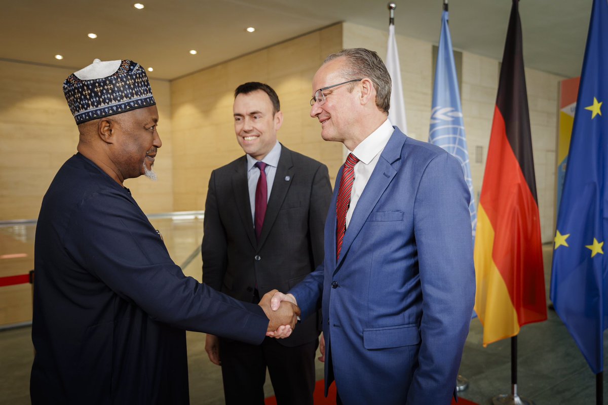 Germany in Nigeria (@gerinnigeria) on Twitter photo Spotted at the UN Peacekeeping Ministerial in Berlin #PKMinisterial: Nigeria‘s Minister of Defence <a href="/Mohammed_Badaru/">Mohammed Badaru CON mni</a> being welcomed by German Ministers of State for Defence and Foreign Affairs <a href="/NilsSchmid/">Nils Schmid</a> & <a href="/GuntherKrichba3/">Gunther Krichbaum</a>
You are welcome to Berlin, Your Excellency!
<a href="/GermanyUN/">Germany in the United Nations</a> Spotted at the UN Peacekeeping Ministerial in Berlin #PKMinisterial: Nigeria‘s Minister of Defence <a href="/Mohammed_Badaru/">Mohammed Badaru CON mni</a> being welcomed by German Ministers of State for Defence and Foreign Affairs <a href="/NilsSchmid/">Nils Schmid</a> & <a href="/GuntherKrichba3/">Gunther Krichbaum</a>
You are welcome to Berlin, Your Excellency!
<a href="/GermanyUN/">Germany in the United Nations</a>
