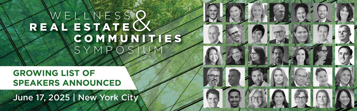 We just dropped the speaker lineup for the 2025 Wellness Real Estate &amp; Communities Symposium—and it’s packed with powerhouse names.

🎤 See who’s taking the stage → hubs.li/Q03mjsmM0

#WellnessRealEstate #LongevityLiving #SustainableDesign #GWI #FutureOfLiving