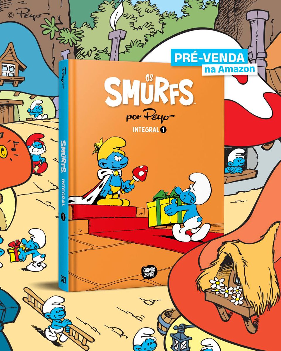 🚨‼️ Últimas horas para o fim da pré-venda de SMURFS VOL. 1! Pela primeira vez no Brasil, esta coleção apresenta as histórias clássicas de Peyo na ordem cronológica de publicação!

🍄 Garanta seu exemplar com 30% de desconto por apenas R$ 97,95. Não perca! amzlink.to/az0yh9rTeG4a4