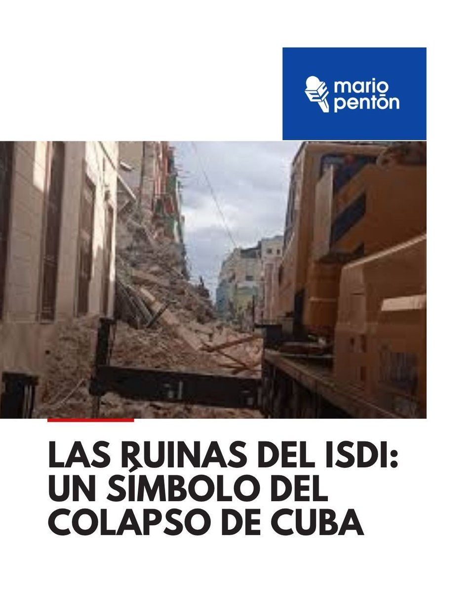 🛑El antiguo edificio del Instituto Superior de Diseño Industrial (ISDi) en La Habana, símbolo del deterioro de Cuba, se encuentra en ruinas, con su fachada aún en pie pero el interior colapsado por décadas de abandono.

🛑La estructura, que fue sede de varias instituciones