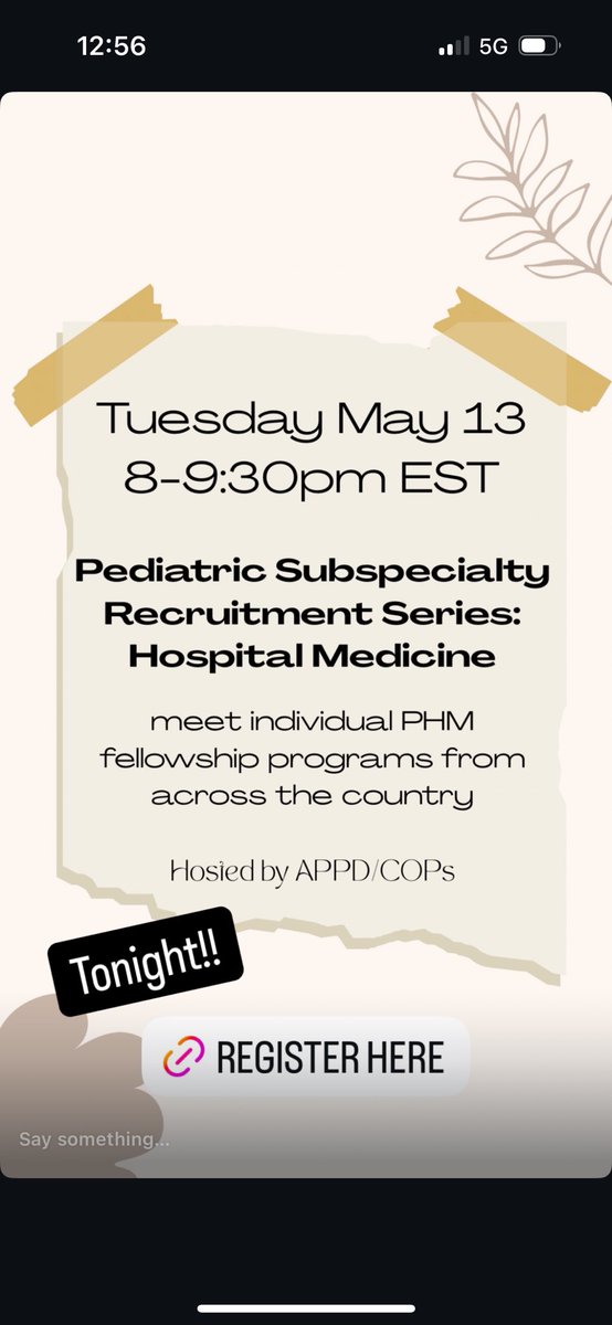 Be sure to join us tonight for PHM Open House and learn about PHM fellowships across the country! 
Register here: zoom.us/meeting/regist…
