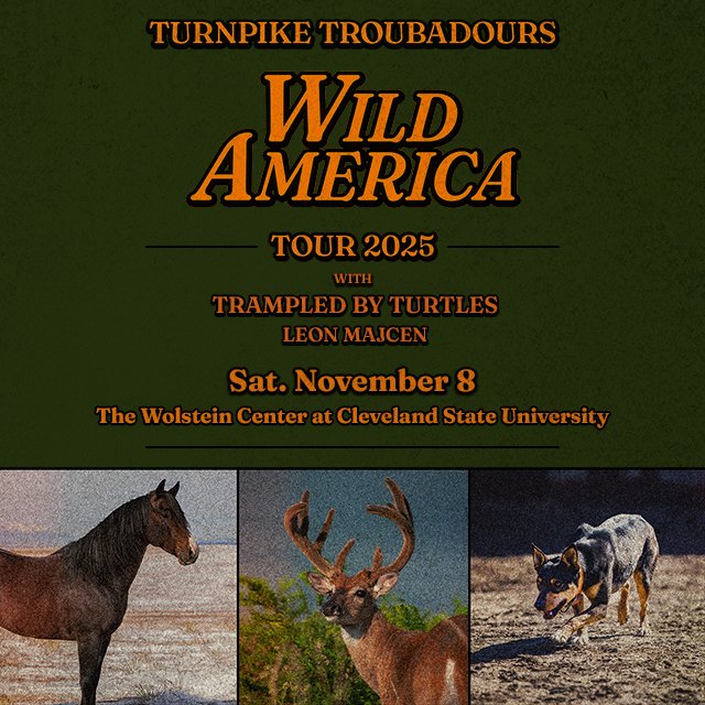 AEGPresentsCLE's tweet image. Just announced!
@TpTroubadours Wild America Tour is coming to Cleveland on Saturday, 11/8 with @TBTDuluth and @LeonMajcen!
Tickets on sale Friday at 10am