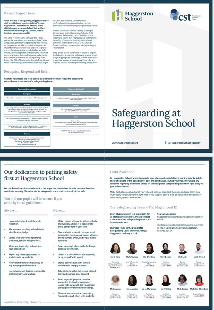 Haggerston School (@haggerstonsch) on Twitter photo We love our new Safeguarding Poster and leaflet π thanks <a href="/Brands4Schools/">Brands4Schools</a> #Aspiration #Creativity #Character We love our new Safeguarding Poster and leaflet π thanks <a href="/Brands4Schools/">Brands4Schools</a> #Aspiration #Creativity #Character