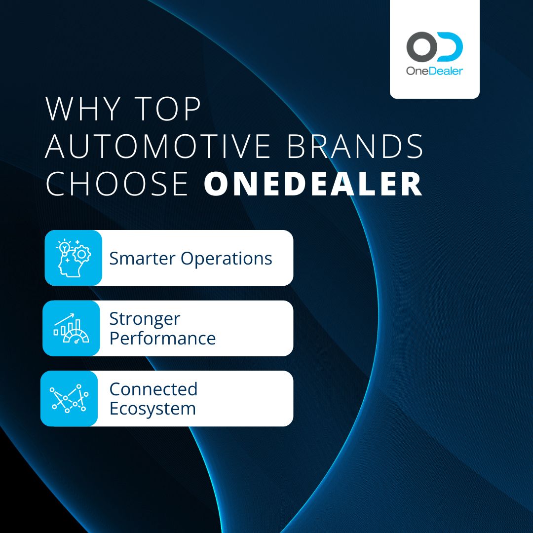 50+ Automotive Networks trust <a href="/OneDealerSuite/">OneDealer</a> for:
🚗 smarter operations
📈 stronger performance
🌍 a connected ecosystem

Discover the OneDealer difference. 

Contact us today ✉️ bit.ly/3rjbzc4 

#ANM #OneDealer