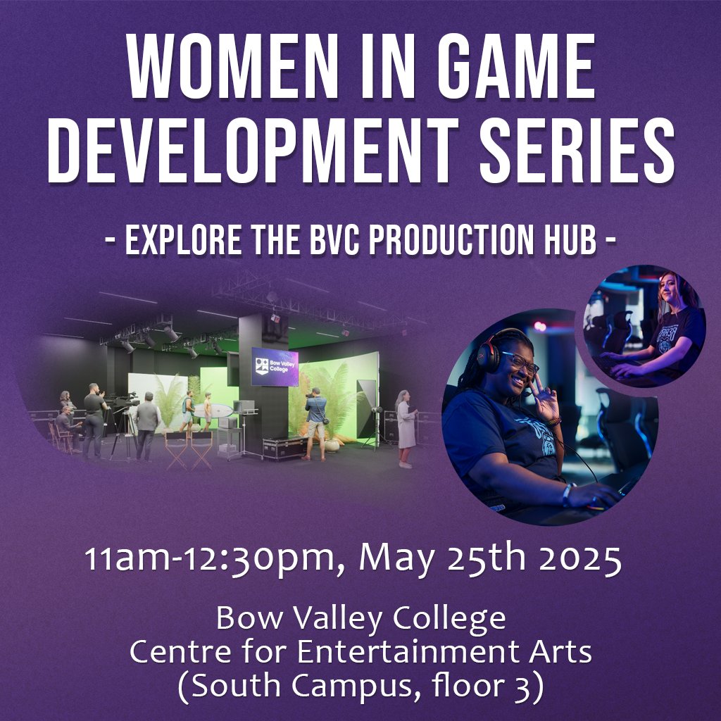 CalgaryGameDevs (@calgarygamedevs) on Twitter photo Katlyn Sproule & Tatiana Funk will be hosting an event on Sunday morning, May 25th at <a href="/BowValley/">Bow Valley College</a>
Free and open to all women and marginalized genders who are studying, working, or interested in any aspect of video game development.
MeetUp Link:
lnkd.in/gNvHjPiH Katlyn Sproule & Tatiana Funk will be hosting an event on Sunday morning, May 25th at <a href="/BowValley/">Bow Valley College</a>
Free and open to all women and marginalized genders who are studying, working, or interested in any aspect of video game development.
MeetUp Link:
lnkd.in/gNvHjPiH