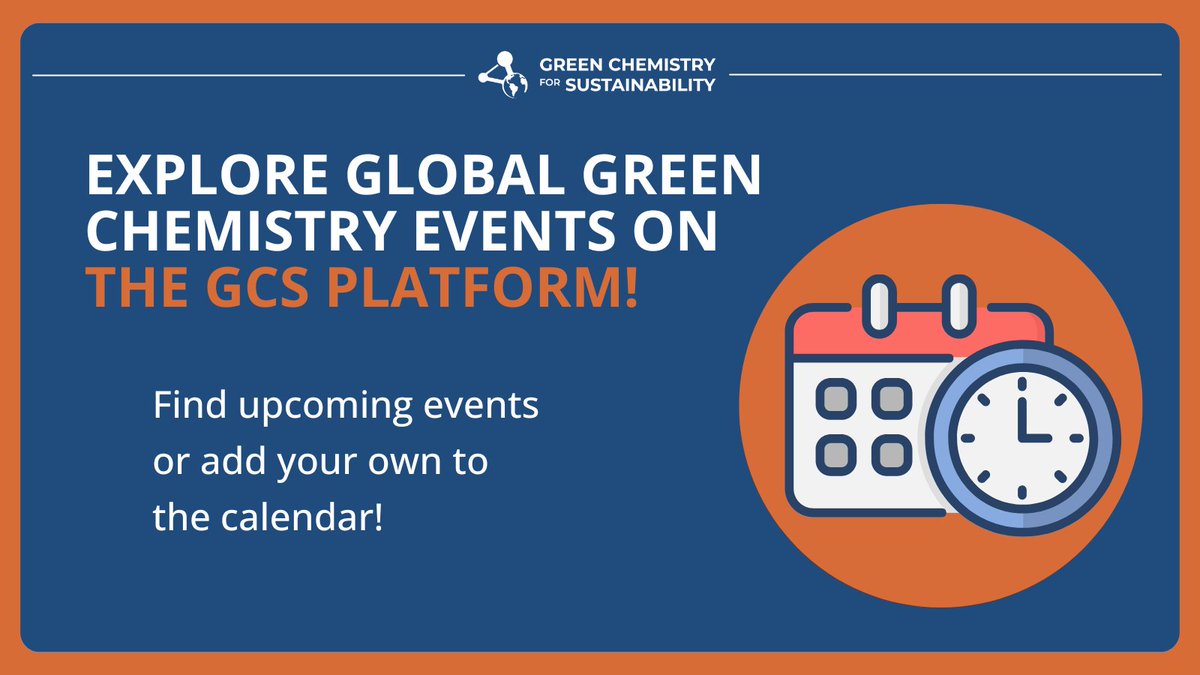 ACS Green Chemistry Institute (@acsgci) on Twitter photo ποΈ Find upcoming events on the <a href="/ChemSustainably/">Chemistry for Sustainability</a> calendar! Explore the full calendar here: brnw.ch/21wSCEx
πΉ Great Lakes Regional Meeting | June 4-6
πΉ Intβl Conference on Sustainable Chem for Net Zero | June 6-10
πΉ Green Chemistry & Engineering Conf | June 23-26 ποΈ Find upcoming events on the <a href="/ChemSustainably/">Chemistry for Sustainability</a> calendar! Explore the full calendar here: brnw.ch/21wSCEx
πΉ Great Lakes Regional Meeting | June 4-6
πΉ Intβl Conference on Sustainable Chem for Net Zero | June 6-10
πΉ Green Chemistry & Engineering Conf | June 23-26