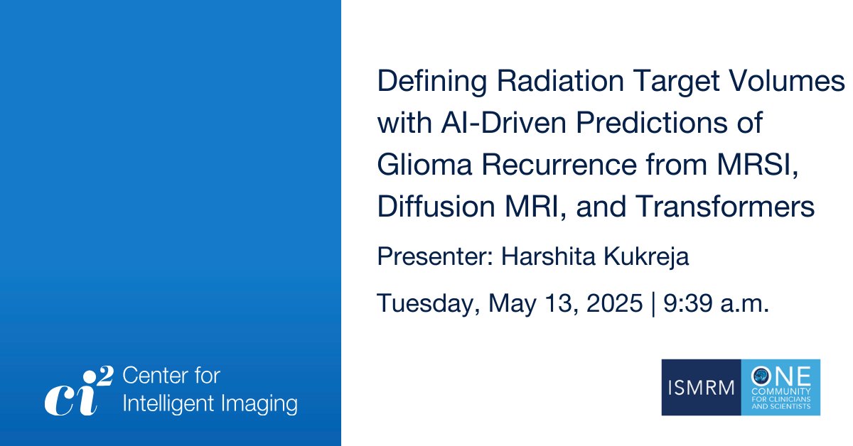 UCSF Center for Intelligent Imaging (@ucsf_ci2) on Twitter photo Harshita Kukreja of <a href="/UCSF_Ci2/">UCSF Center for Intelligent Imaging</a> & <a href="/UCSFimaging/">UCSF Imaging</a> discusses #AI driven predictions of glioma at 9:39 a.m. Join us at <a href="/ISMRM/">ISMRM</a>! #ISMRM25 Harshita Kukreja of <a href="/UCSF_Ci2/">UCSF Center for Intelligent Imaging</a> & <a href="/UCSFimaging/">UCSF Imaging</a> discusses #AI driven predictions of glioma at 9:39 a.m. Join us at <a href="/ISMRM/">ISMRM</a>! #ISMRM25
