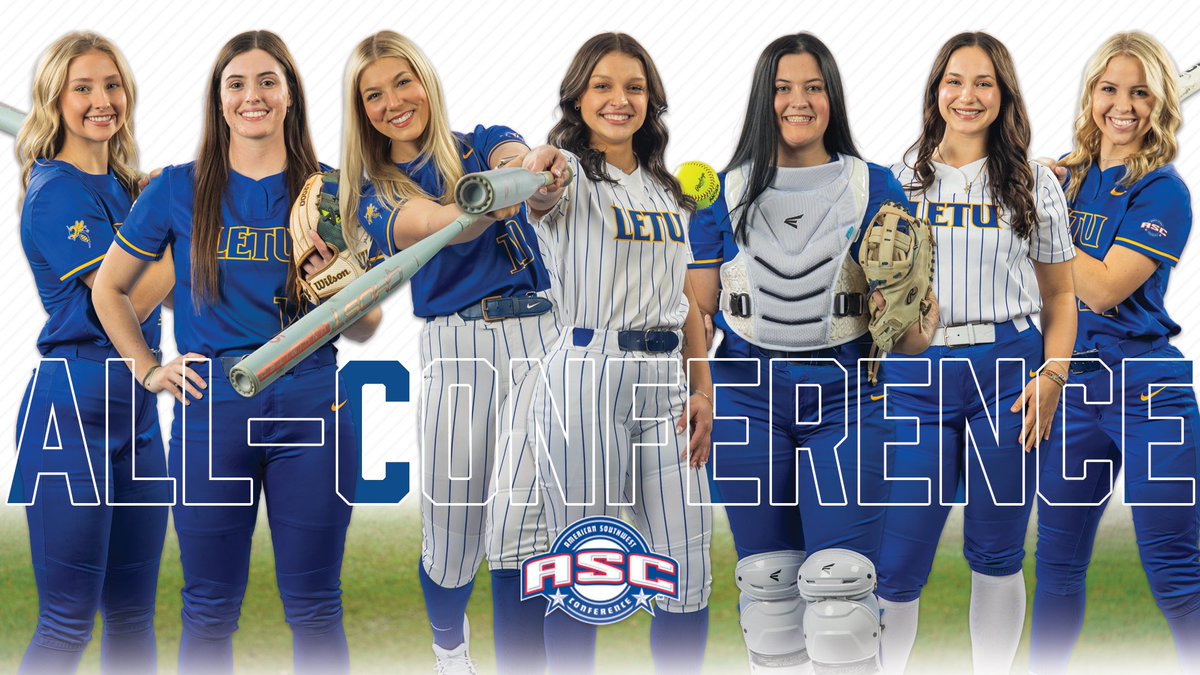 🏆 ALL-ASC |

<a href="/LETUSoftball/">LETU Softball</a> has a program-record 14 earn All-ASC honors, including seven on the second team.

RECAP: letuathletics.com/news/2025/5/13…

#LeTourneauBuilt #d3sb