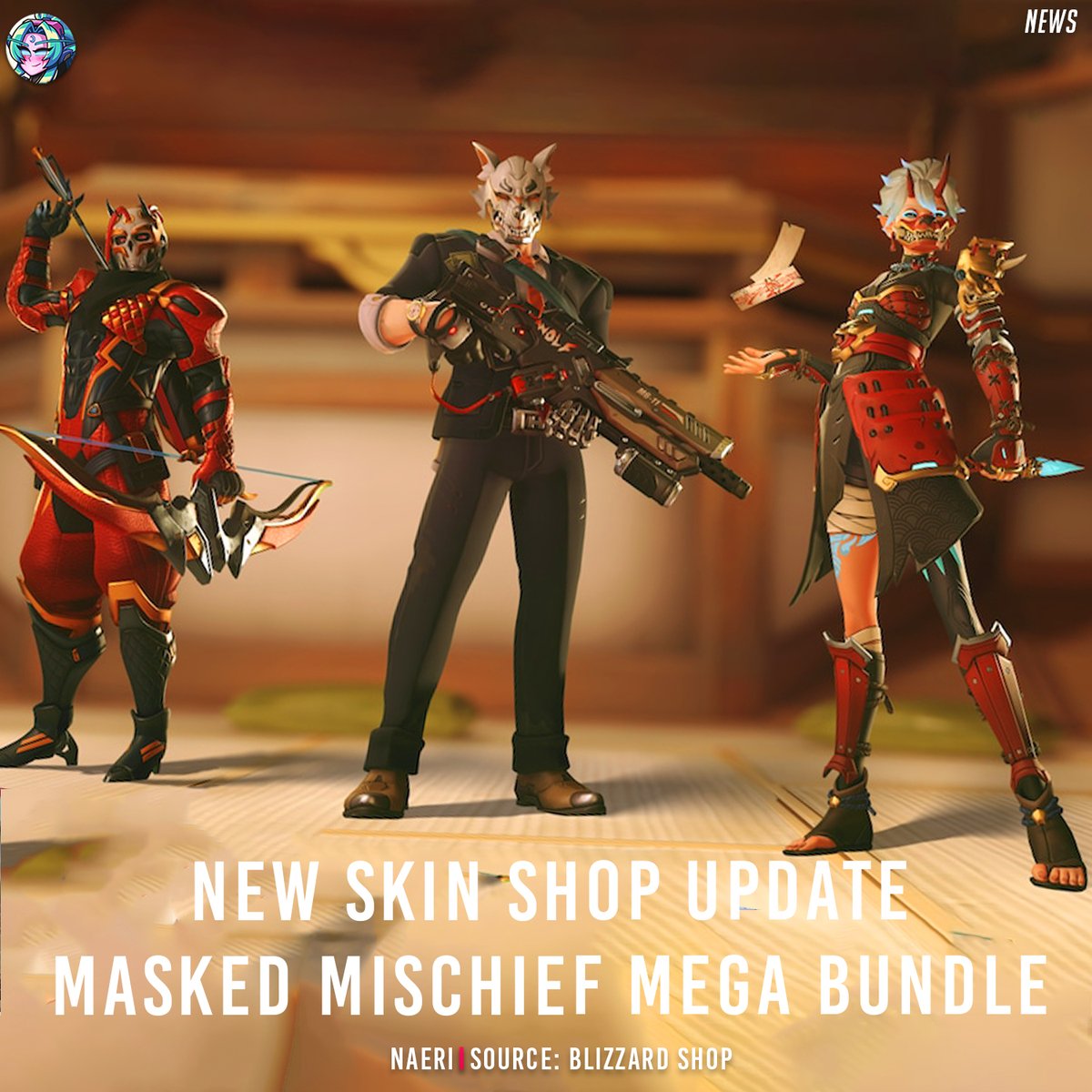 Overwatch 2 New Skin Shop Update - Masked Mischief Mega Bundle