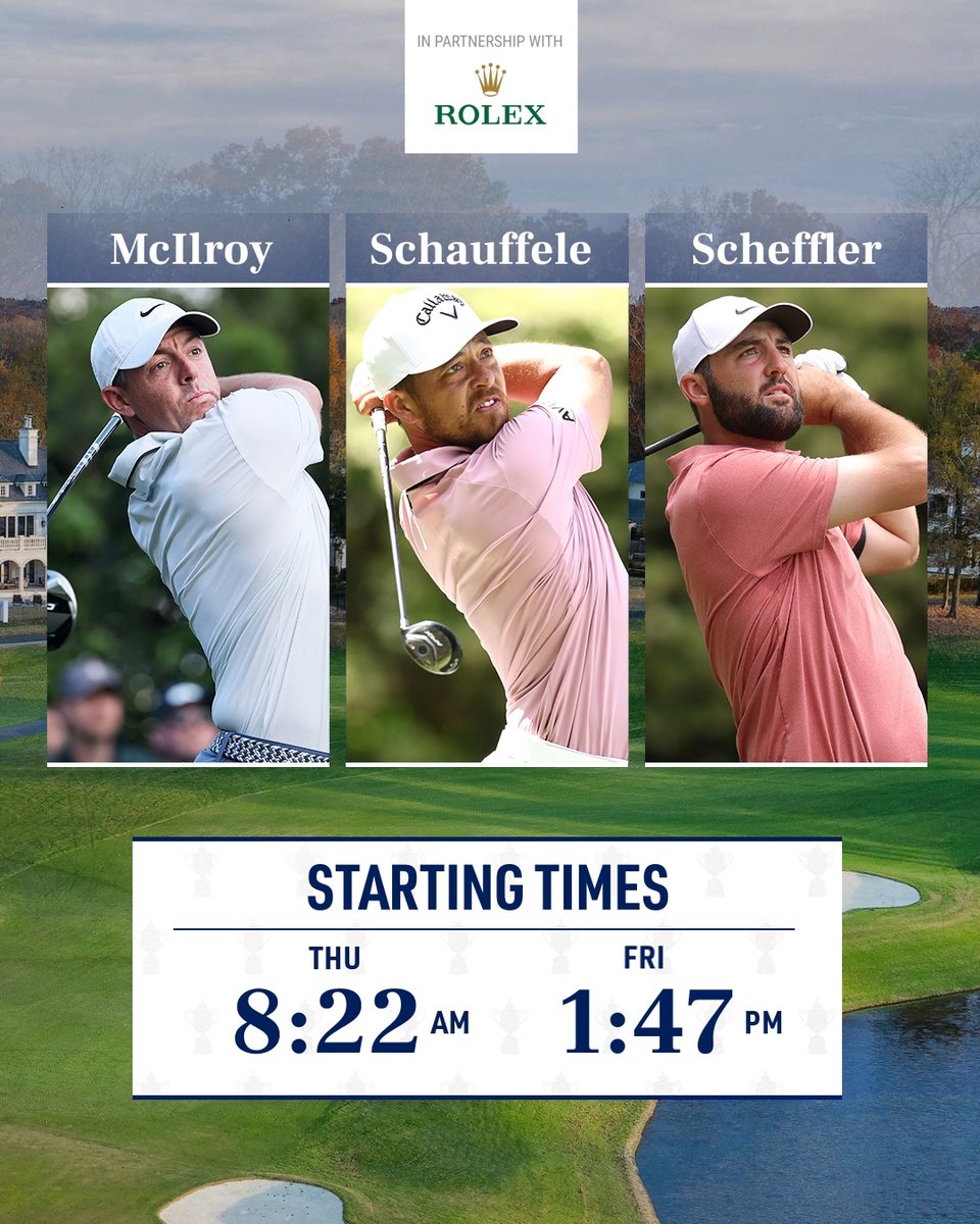 PGAChampionship's tweet image. World No. 1, 2 &amp;amp; 3.

@ROLEX | #Reachforthecrown