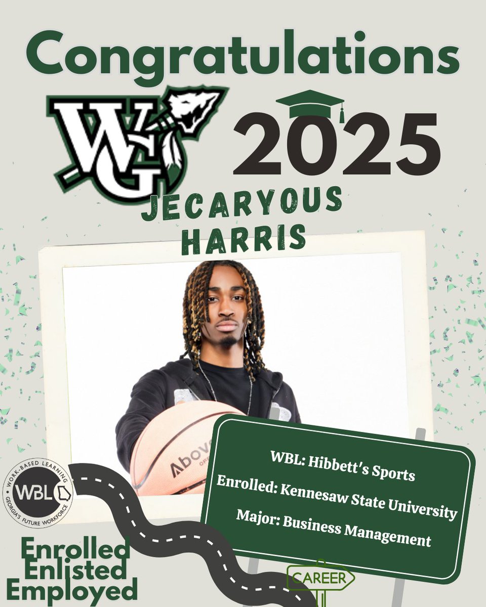 Let’s give a big shoutout to Jecaryous Harris, a standout WBL student gaining real-world experience at Hibbett Sports! Jecaryous is planning to take his drive and determination to Kennesaw 
Way to go, Jecaryous! Your future is bright!