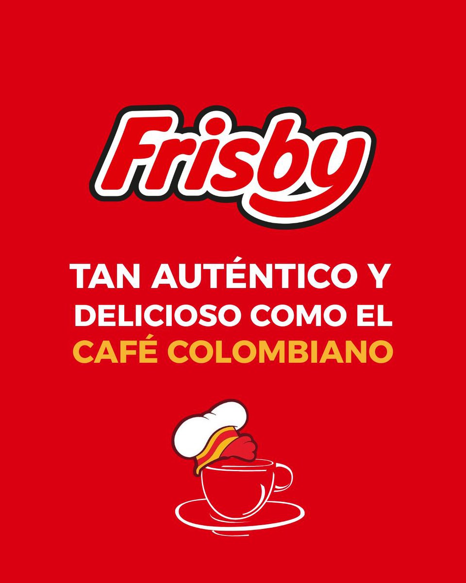 Comité Risaralda (@fnc_risaralda) on Twitter photo Frisby, tan auténtico y delicioso como el café colombiano ☕️✨
<a href="/frisbylohace/">Frisby S.A.</a>
#Frisby #FrisbyLoHace Frisby, tan auténtico y delicioso como el café colombiano ☕️✨
<a href="/frisbylohace/">Frisby S.A.</a>
#Frisby #FrisbyLoHace