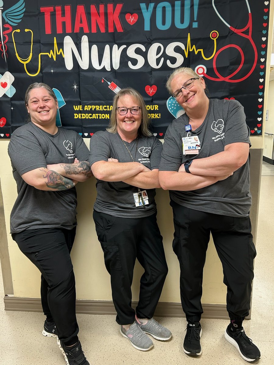 Team Spirit Tuesday is a hit!   Staff at Heywood Healthcare brought energy, laughter, and matching outfits for 'Twin or Triplet Day'! Thank you for making it memorable and for all you do! #HeywoodHealthcare #HospitalWeek #NursesWeek #TeamSpiritTuesday #ThankYouCaregivers