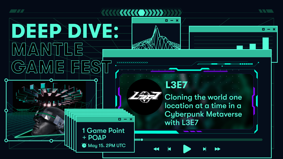 If Earth had a twin… it would be on <a href="/L3E7_Official/">L3E7</a>

Join us on this week's Deep Dive to explore the World's first 3D Location-Based Service game.

➞ Get insights of L3E7 on Mantle Game Fest with <a href="/HyperPlayGaming/">HyperPlay</a>
➞ Explore L3E7 gameplay

🗓 May 15, 2PM UTC
📍 Mantle Discord