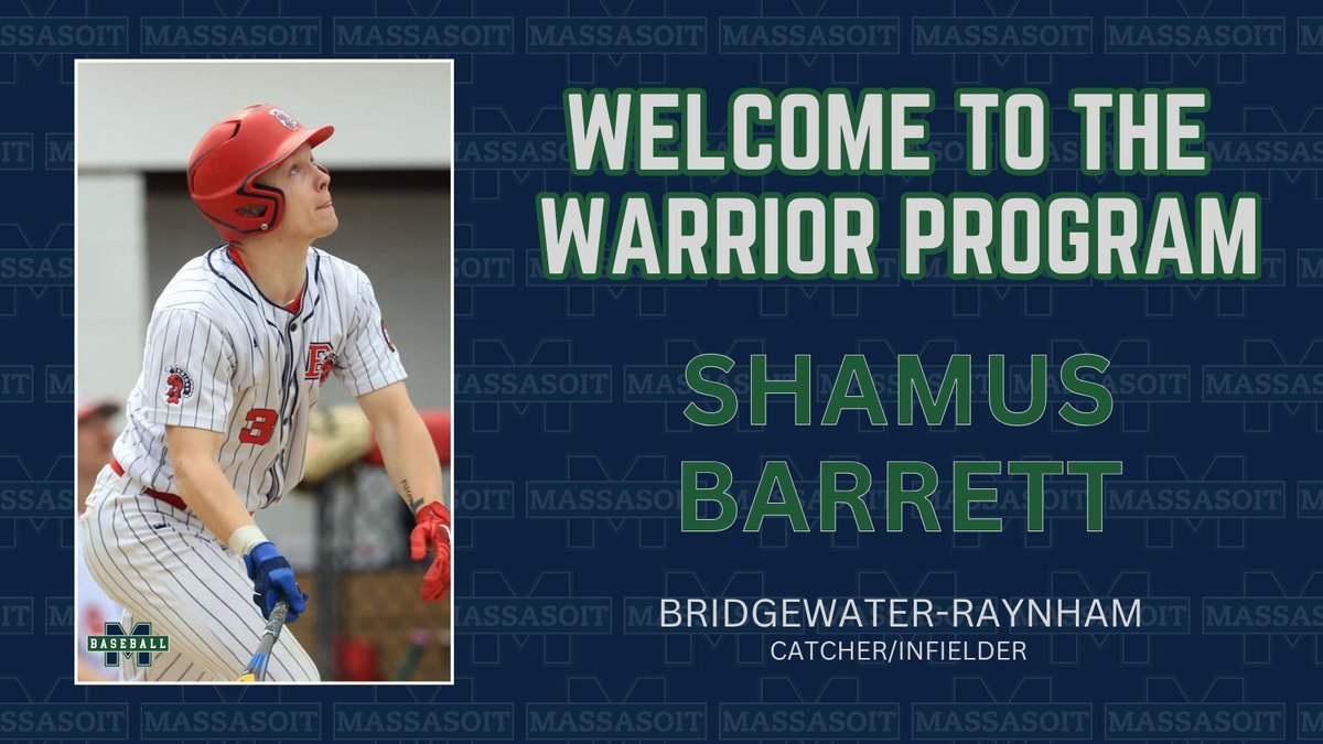 We are excited to announce our catcher/ infielder commit from Bridgewater-Raynham. Welcome to the Warrior Baseball family Shamus!!

#RollWarriors