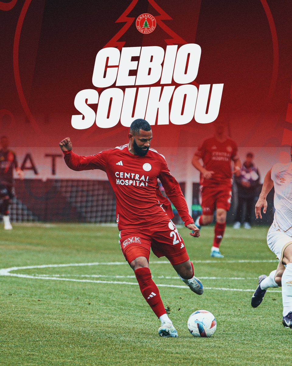 ❤🤍 Kulübümüz, profesyonel futbolcumuz Cebio Soukou ile 1+1 yıllık yeni sözleşme imzalamıştır.

💪 Yeni sezonda da aynı inanç, aynı aidiyet ve aynı tutkuyla mücadeleye devam!

#CentralHospitalÜmraniyespor