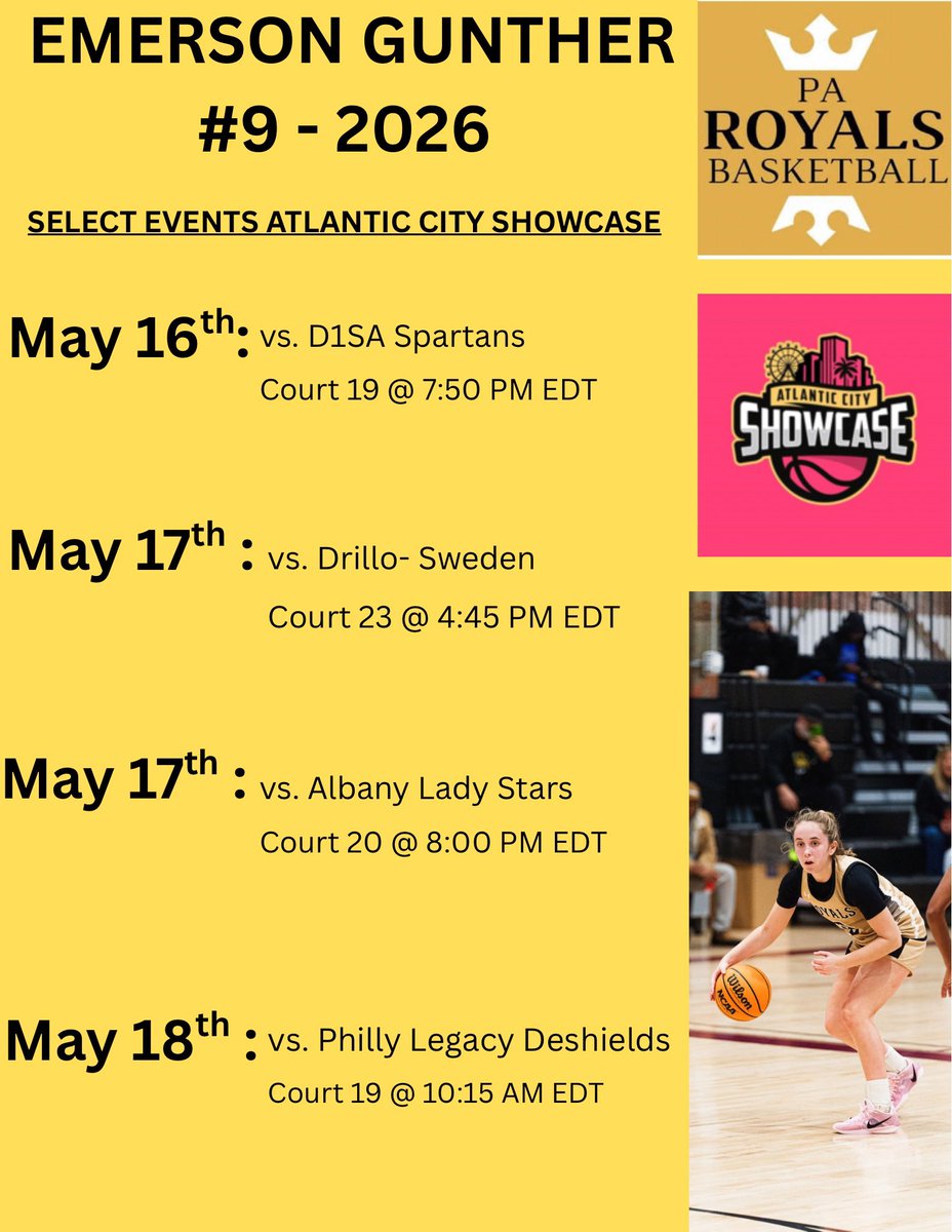 Emerson Gunther (@emerson_gunther) on Twitter photo Looking forward to a great weekend of hoops with <a href="/PaRoyalsBball/">PA Royals Basketball</a> !! Come check us out! <a href="/hooplove215/">CityofBasketballLove</a> Looking forward to a great weekend of hoops with <a href="/PaRoyalsBball/">PA Royals Basketball</a> !! Come check us out! <a href="/hooplove215/">CityofBasketballLove</a>