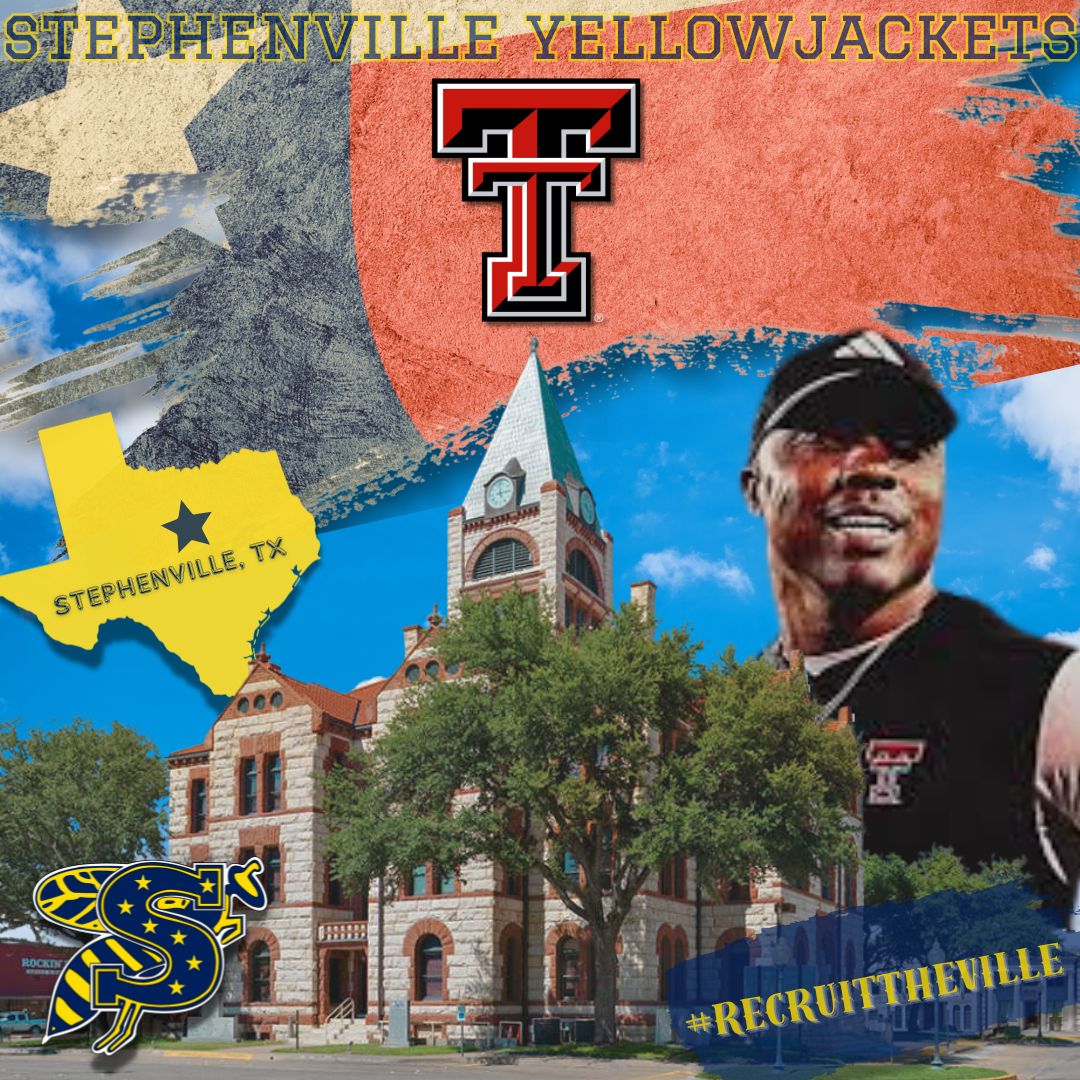 Coach Clancey Kilcoyne (@coachkilcoyne) on Twitter photo Thanks to <a href="/CoachMcBath/">Darcel McBath</a> of <a href="/TexasTechFB/">Texas Tech Football</a> for coming by to see the <a href="/SvilleYJFB/">StephenvilleFootball</a> Yellow Jackets.
#DC2SC
#RecruitTheVille Thanks to <a href="/CoachMcBath/">Darcel McBath</a> of <a href="/TexasTechFB/">Texas Tech Football</a> for coming by to see the <a href="/SvilleYJFB/">StephenvilleFootball</a> Yellow Jackets.
#DC2SC
#RecruitTheVille