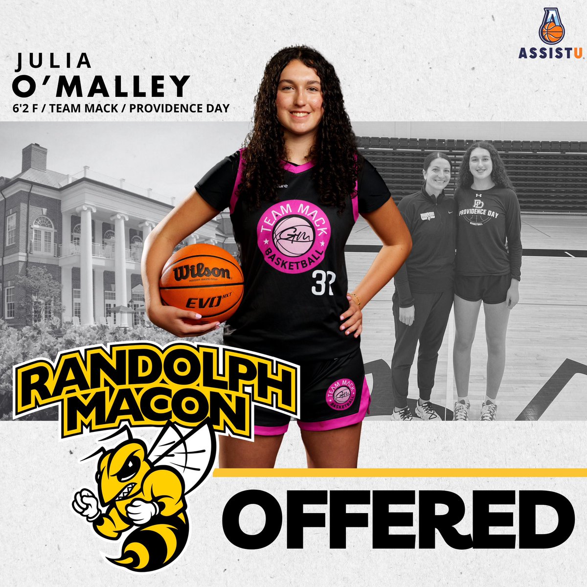 Julia O’Malley (@juliaomalley26) on Twitter photo After a great visit, I am grateful to receive an offer from <a href="/RMCWBB/">Randolph-Macon Women's Basketball</a>!
Thank you <a href="/burke_lindsey/">Lindsey Burke-Eberhart</a> and <a href="/stantonjenna5/">Jenna Stanton</a> for the opportunity and for believing in me!
<a href="/PDSgirlsBBALL/">PDS Girls BBall</a> <a href="/Assist_U_/">AssistU Recruiting</a> <a href="/TeammackBball/">TeamMackBasketball</a> After a great visit, I am grateful to receive an offer from <a href="/RMCWBB/">Randolph-Macon Women's Basketball</a>!
Thank you <a href="/burke_lindsey/">Lindsey Burke-Eberhart</a> and <a href="/stantonjenna5/">Jenna Stanton</a> for the opportunity and for believing in me!
<a href="/PDSgirlsBBALL/">PDS Girls BBall</a> <a href="/Assist_U_/">AssistU Recruiting</a> <a href="/TeammackBball/">TeamMackBasketball</a>