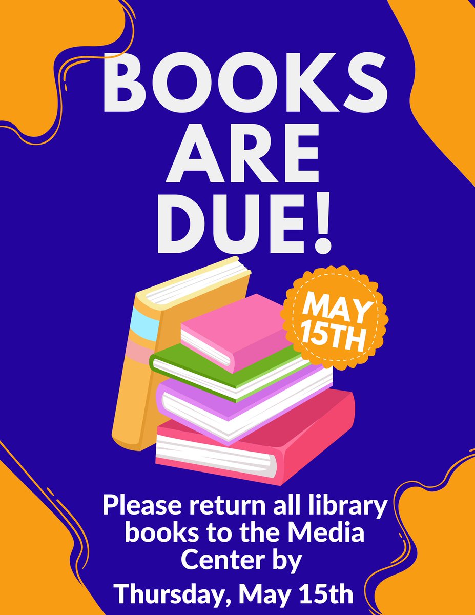 Mrs. Johnson (@mrs_johnsonsays) on Twitter photo Hey <a href="/SSCMS_FCS/">Sandy Springs Charter Middle School - FCS</a> Stallions! All library books and devices are due this week! Hey <a href="/SSCMS_FCS/">Sandy Springs Charter Middle School - FCS</a> Stallions! All library books and devices are due this week!