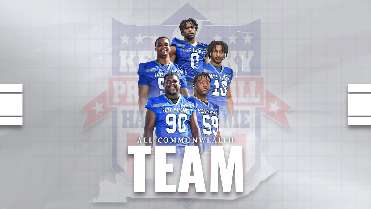On Tuesday, the Kentucky Pro Football Hall of Fame announced the 2025 Collegiate All-Commonwealth Team! 🏈

📰tinyurl.com/mstsz5ms

#GoBlueRaiders⚔️