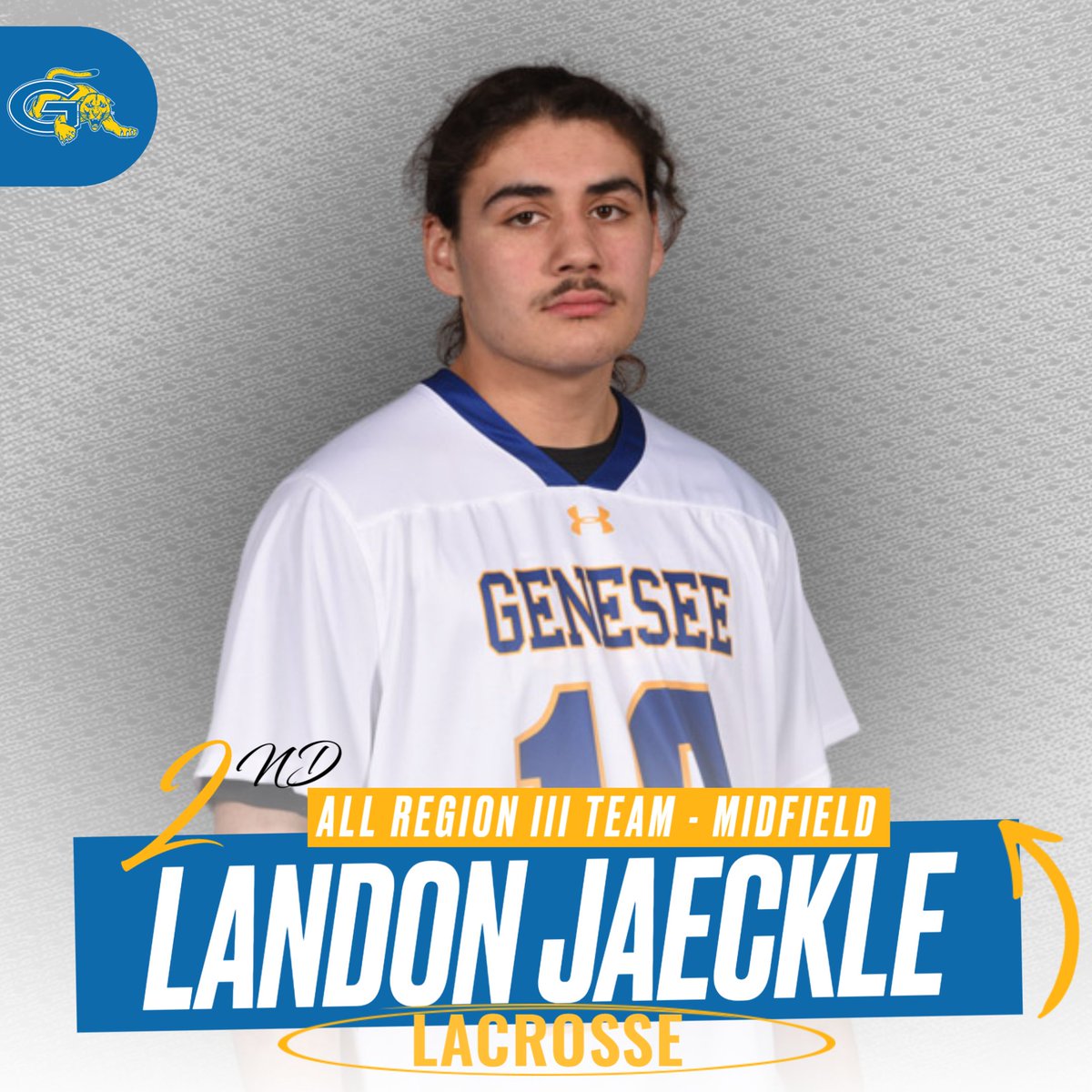 GCCSports's tweet image. SECOND TEAM ALL REGION - Congratulations to Men's Lacrosse and those selected to the All-Region Teams!! #CougarPride
Drew Helms - Goalie
Aidan Sullivan - Defense
Landon Jaeckle - Midfield
Jaxon Mohawk - Midfield