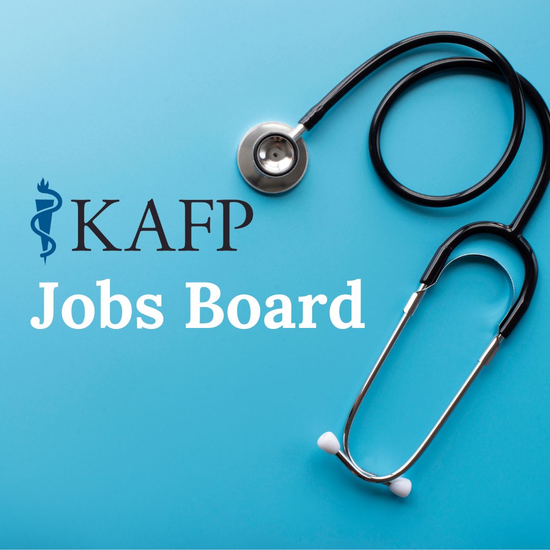 Are you looking for your next career opportunity in family medicine? The KAFP Career Center is your go-to resource for finding family medicine jobs in Kansas! Start your search today! Explore openings at jobs.kafponline.org