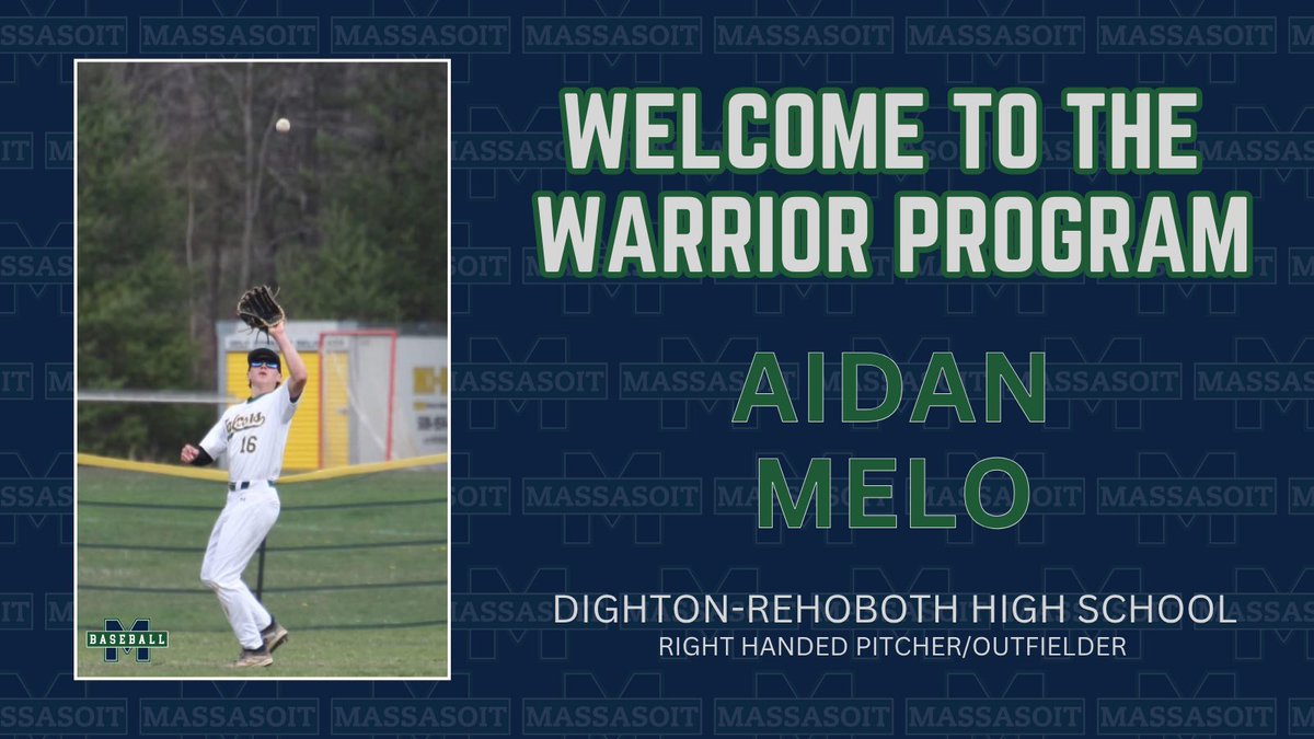 We are excited to announce our RHP/outfielder commit from Dighton-Rehoboth. Welcome to the Warrior Baseball family Aidan!!

#RollWarriors