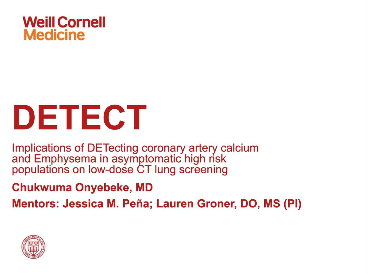 Lauren Kriger Groner (@laurengroner) on Twitter photo Proud of my mentee, 3rd year cardiology fellow <a href="/COnyebeke/">Chukwuma Onyebeke</a>, for giving an excellent senior presentation of our research looking at differences in management of CAC and emphysema detected at LDCT, and the association w SDoH indices/burden 👏👏👏🙌🙌🙌🤩💫
Publication forthcoming! Proud of my mentee, 3rd year cardiology fellow <a href="/COnyebeke/">Chukwuma Onyebeke</a>, for giving an excellent senior presentation of our research looking at differences in management of CAC and emphysema detected at LDCT, and the association w SDoH indices/burden 👏👏👏🙌🙌🙌🤩💫
Publication forthcoming!