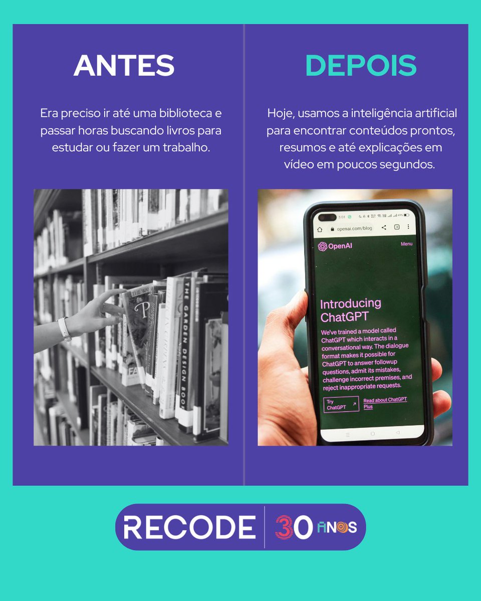 rederecode's tweet image. 🔎 Você já parou pra pensar como a tecnologia mudou a forma como a gente aprende?
Com ela, o acesso ao conhecimento ficou mais rápido, acessível e democrático. Hoje, aprender é sobre se conectar com a internet, com outras pessoas e com novas oportunidades. 💻
#Educação #Recode