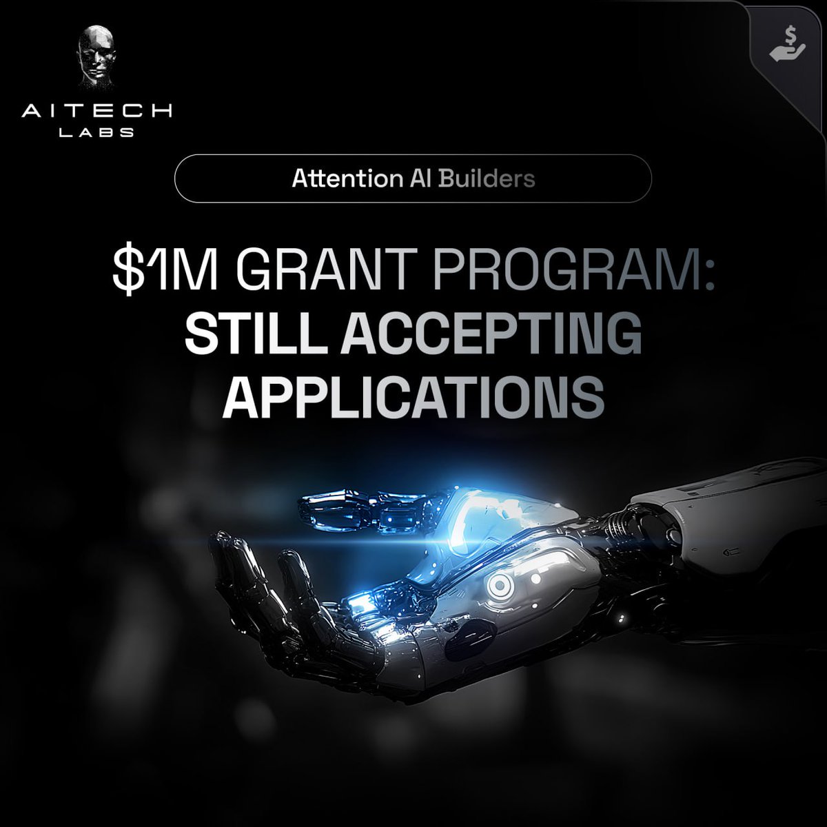 🔔 Attention AI Builders!

The $1M AITECH Labs Grant Program is still accepting applications!

✨ Grant support
✨ Launch on AITECH Pad
✨ Developer tools, APIs, and expert support

Now’s your chance to accelerate and grow!
Apply here 👉 medium.com/@solidusaitech…