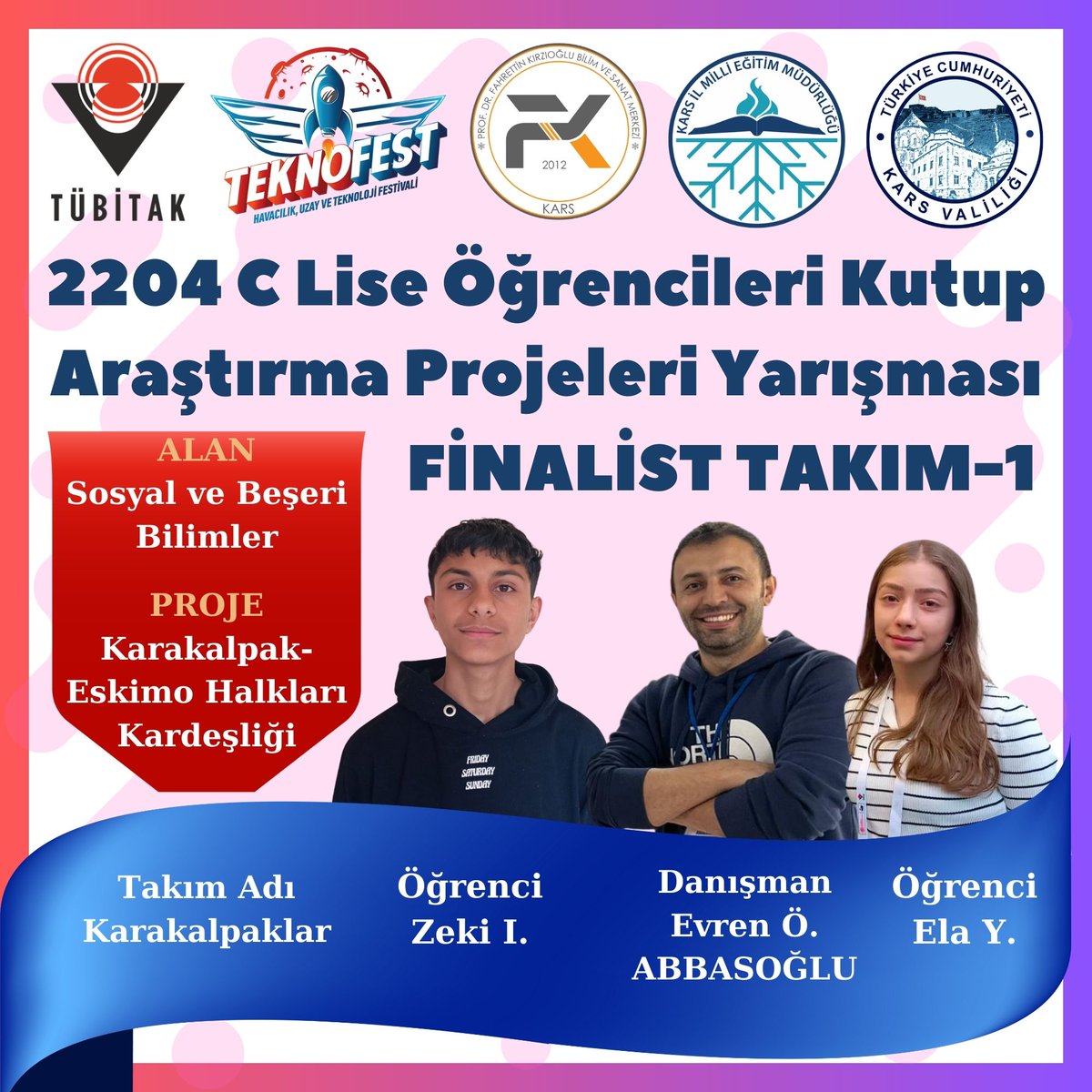 Kars Prof. Dr. Fahrettin Kırzıoğlu BİLSEM (@bilsem_kars) on Twitter photo 📌 VARAN 1️⃣
2204 C Lise Öğrencileri Kutup Araştırmaları Proje Yarışması TEKNOFEST Finalist Takımı - 1️⃣
<a href="/ziyapolat73/">Ziya POLAT</a>
<a href="/KarsValiligi/">T.C. Kars Valiliği</a>
<a href="/MebOrgm/">Özel Eğitim ve Rehberlik Hiz. Genel Müdürlüğü</a>
<a href="/Tubitak/">TÜBİTAK</a>
<a href="/teknofest/">TEKNOFEST</a>
<a href="/Nevzatkaya04/">Nevzat Kaya</a>
<a href="/karsmem/">Kars İl Milli Eğitim Müdürlüğü</a>
<a href="/SLMOZKSMN/">Selma Özkesemen</a>
<a href="/alikasimbulut/">ali kasım</a> 📌 VARAN 1️⃣
2204 C Lise Öğrencileri Kutup Araştırmaları Proje Yarışması TEKNOFEST Finalist Takımı - 1️⃣
<a href="/ziyapolat73/">Ziya POLAT</a>
<a href="/KarsValiligi/">T.C. Kars Valiliği</a>
<a href="/MebOrgm/">Özel Eğitim ve Rehberlik Hiz. Genel Müdürlüğü</a>
<a href="/Tubitak/">TÜBİTAK</a>
<a href="/teknofest/">TEKNOFEST</a>
<a href="/Nevzatkaya04/">Nevzat Kaya</a>
<a href="/karsmem/">Kars İl Milli Eğitim Müdürlüğü</a>
<a href="/SLMOZKSMN/">Selma Özkesemen</a>
<a href="/alikasimbulut/">ali kasım</a>