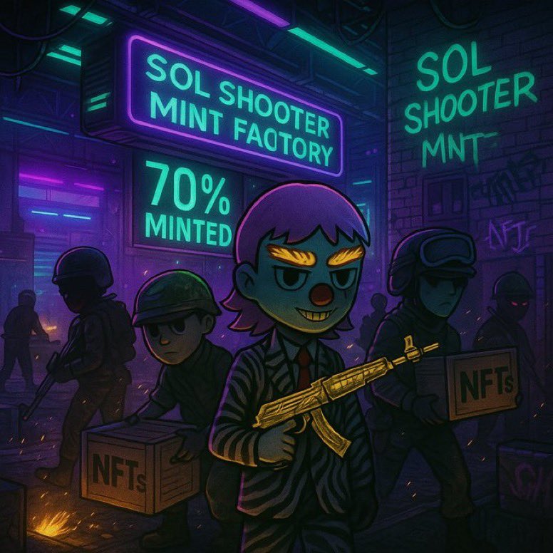 SonOfTit's tweet photo. GOODMORNING!!!!! PICK UP A @SOLShooters 

DONT GET LEFT BEHIND‼️

#crypto #NFTCommunity #solana #MagicEden https://t.co/B6H9vr8e3T