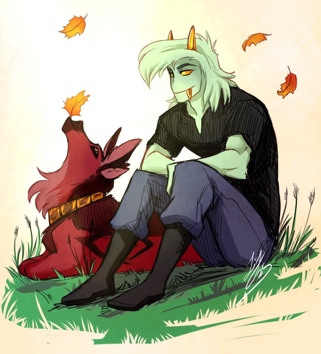 Just Leo and Rambi. #originalart #myartwork