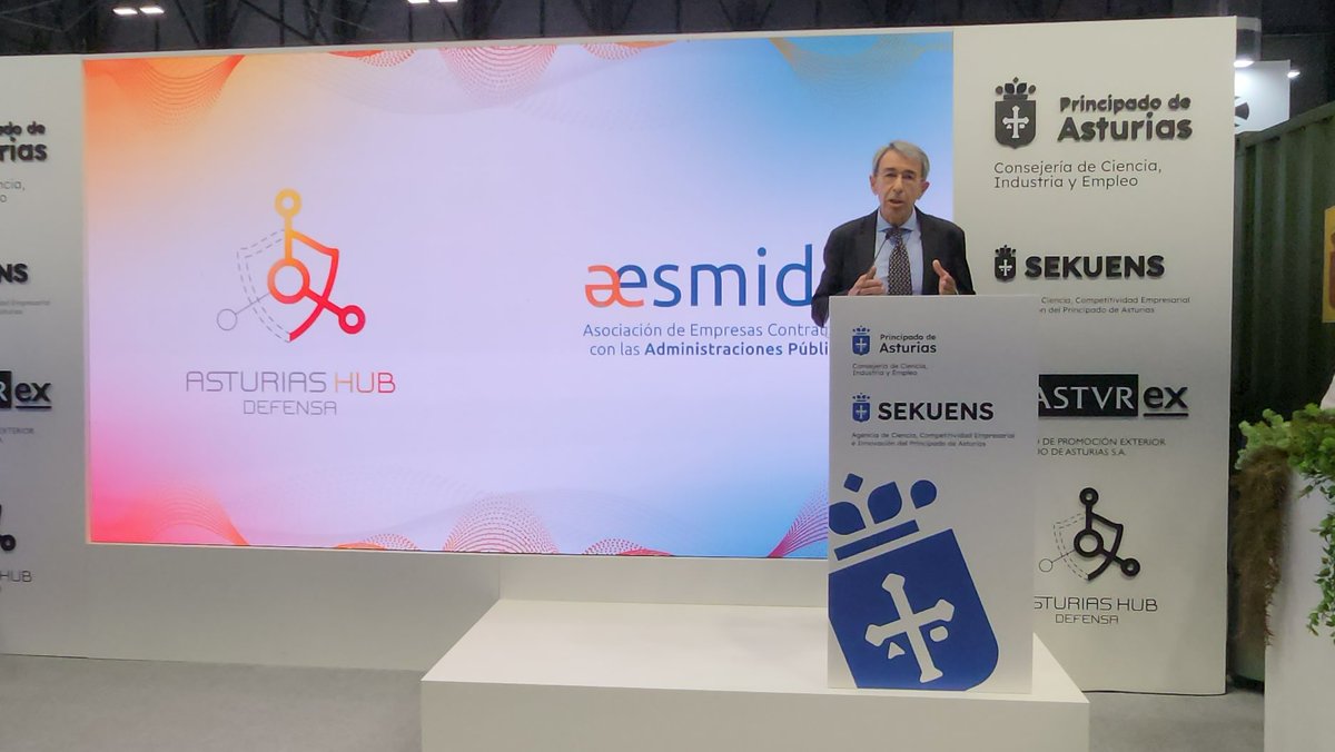 AsturHubDefensa's tweet image. 📅Hoy, a las 15:30h, en el destacado marco de la @FEINDEF_  celebrada en @IFEMA, @AsturHubDefensa  ha formalizado un convenio de colaboración clave con @aesmide  (Asociación de Empresas Contratistas con las Administraciones Públicas).⁣