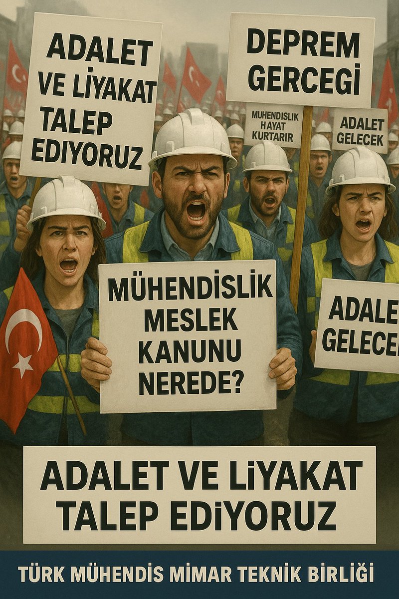 Kamuda çalışan mühendis ve mimarlar, geleceği inşa ediyor. Ama kendi geleceğimiz için endişeliyiz. <a href="/TMM_BIRLIGI/">TÜRK MÜHENDİS MİMAR TEKNİK BİRLİĞİ</a> #KamuMuhendisiYoksayılıyor <a href="/MuhTekEnerji/">MÜHENDİS TEK-SEN ENERJİ</a> #teknisyen