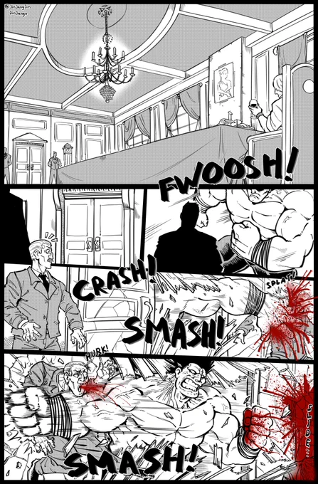 I remember doing a redraw as part of a collab last year. very fun to actually read it for the first time. 
